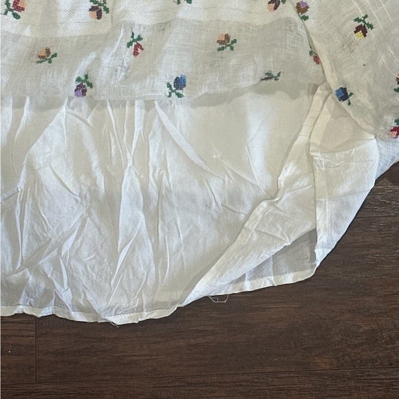 Kimchi Blue Women's Cream & Floral Design Short Sleeve Dress Size M - Picture 3 of 13